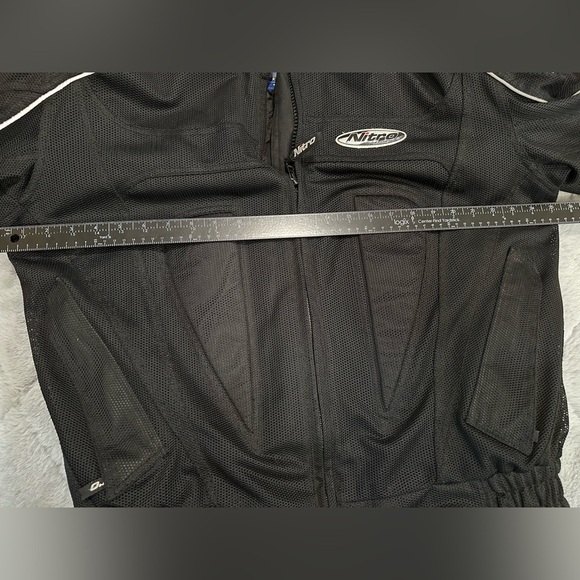 Nitro Racing Large Men's Black Padded Dura Guard Motorcycle Jacket ships fast - Picture 7 of 7